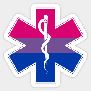 Star of Life Bi Pride Sticker